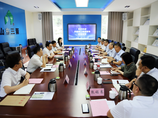 济南建工集团领导到pp电子模拟器集团调研指导工作
